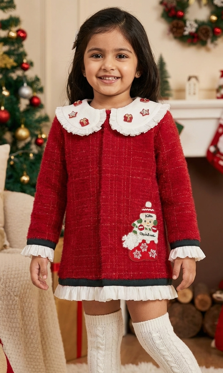 Christmas Tweed Dress