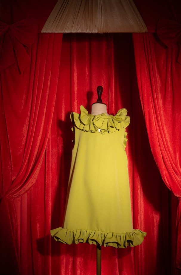Green Ruffle Dress