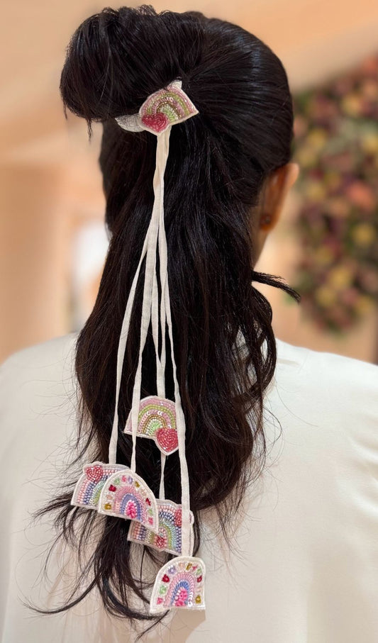 Rainbow Wishes Hair String Scrunchie