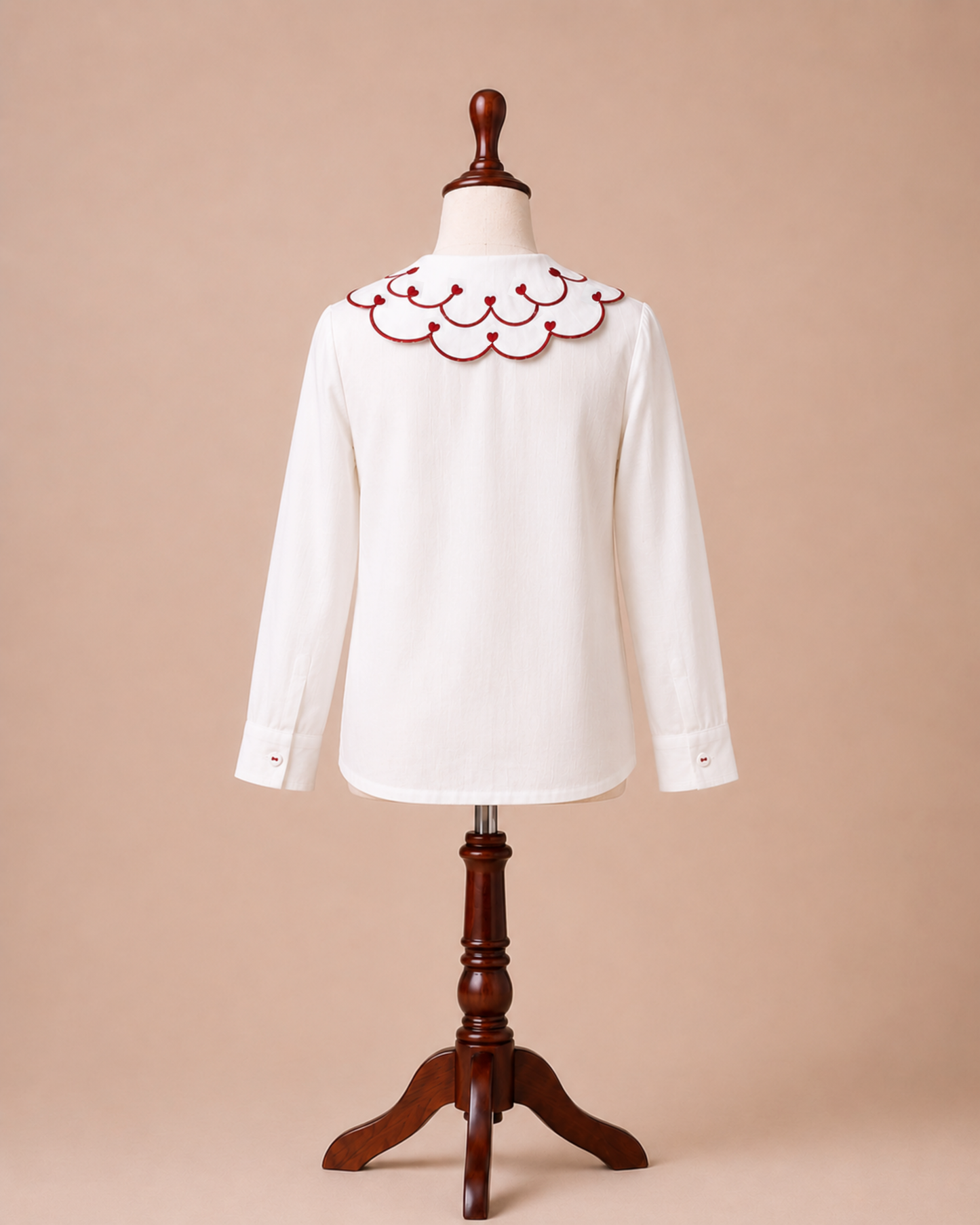 Cherry Hearts Collar Shirt