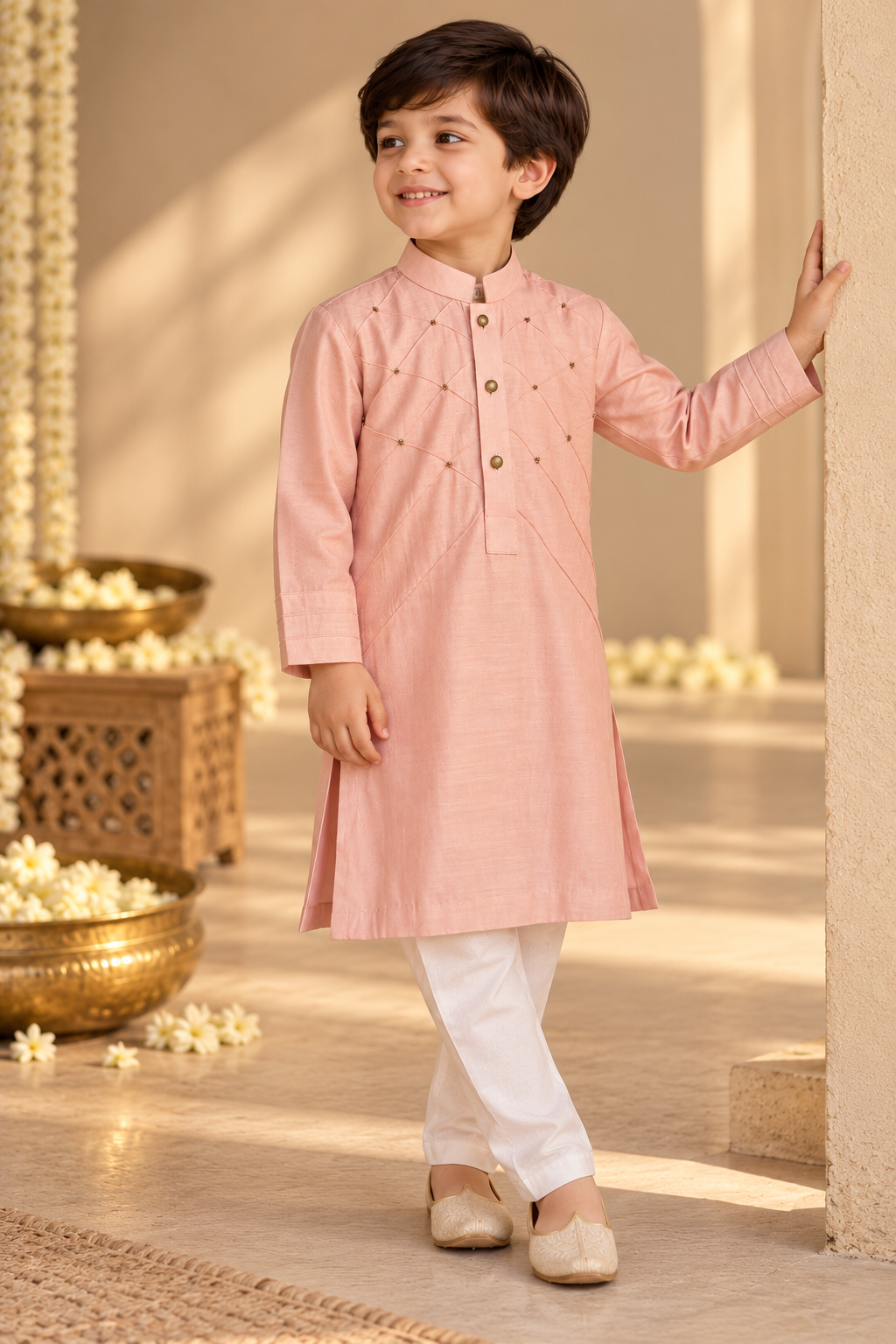 Gulabi Noor Kurta