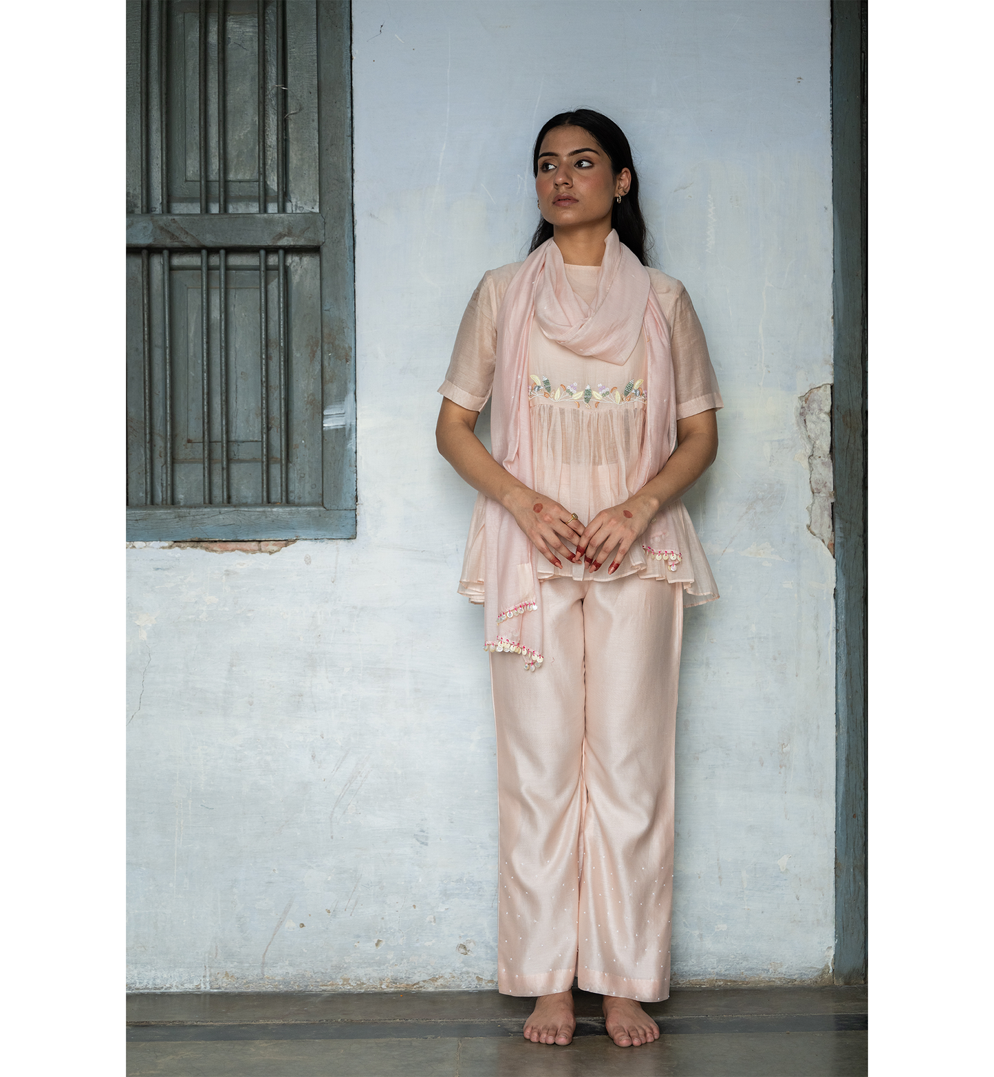MEHER PEPLUM SUIT SET