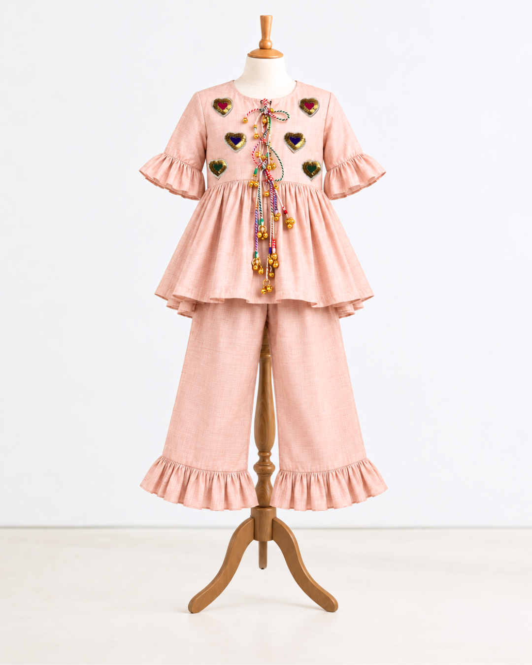 Gulabi Dil Peplum Set