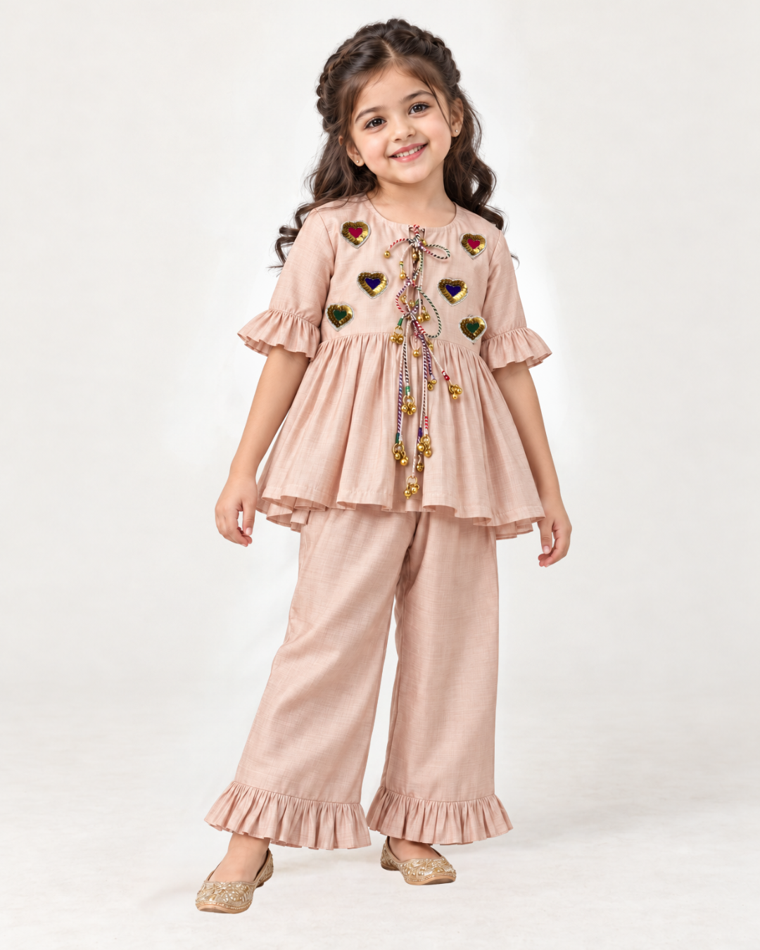 Gulabi Dil Peplum Set