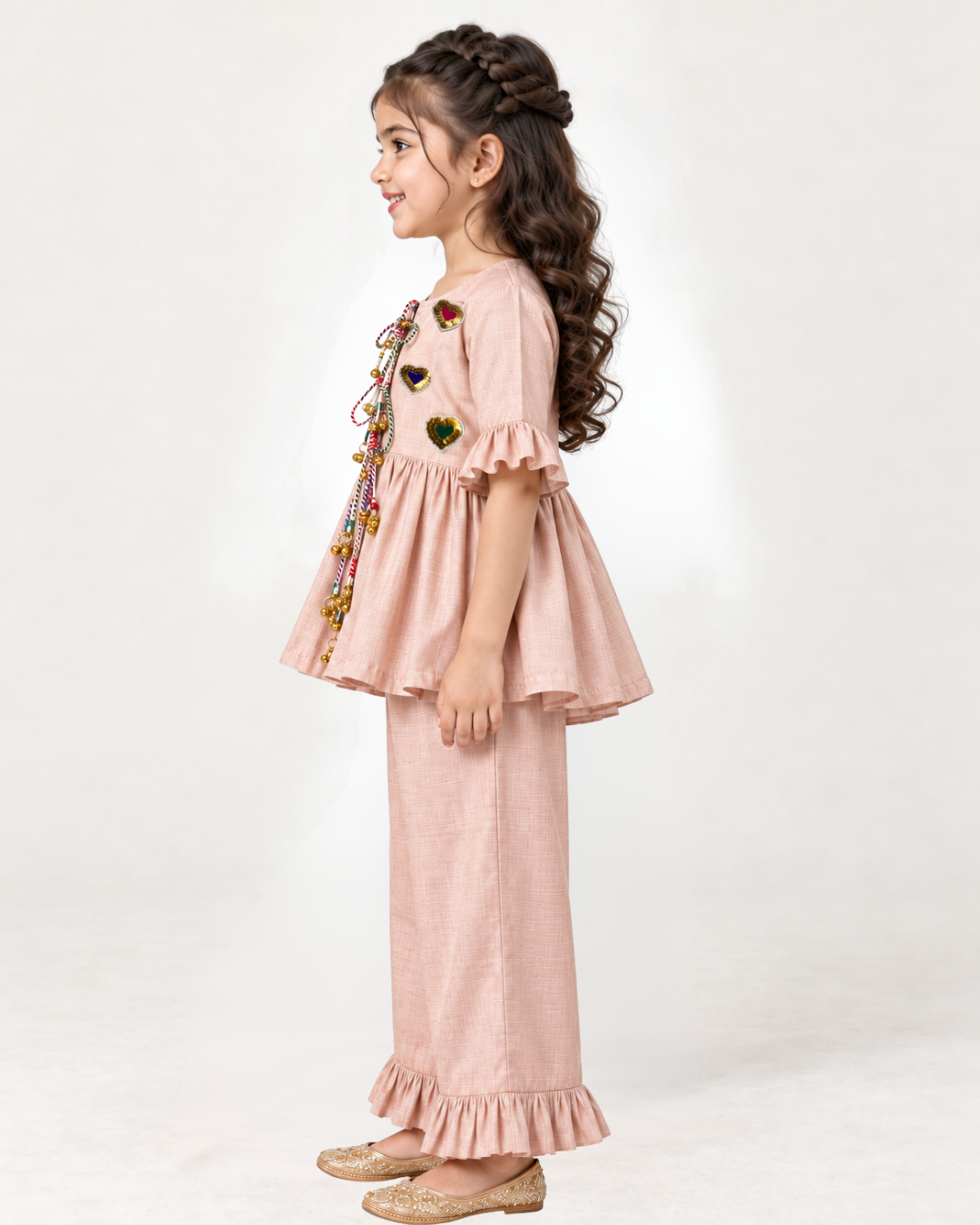 Gulabi Dil Peplum Set