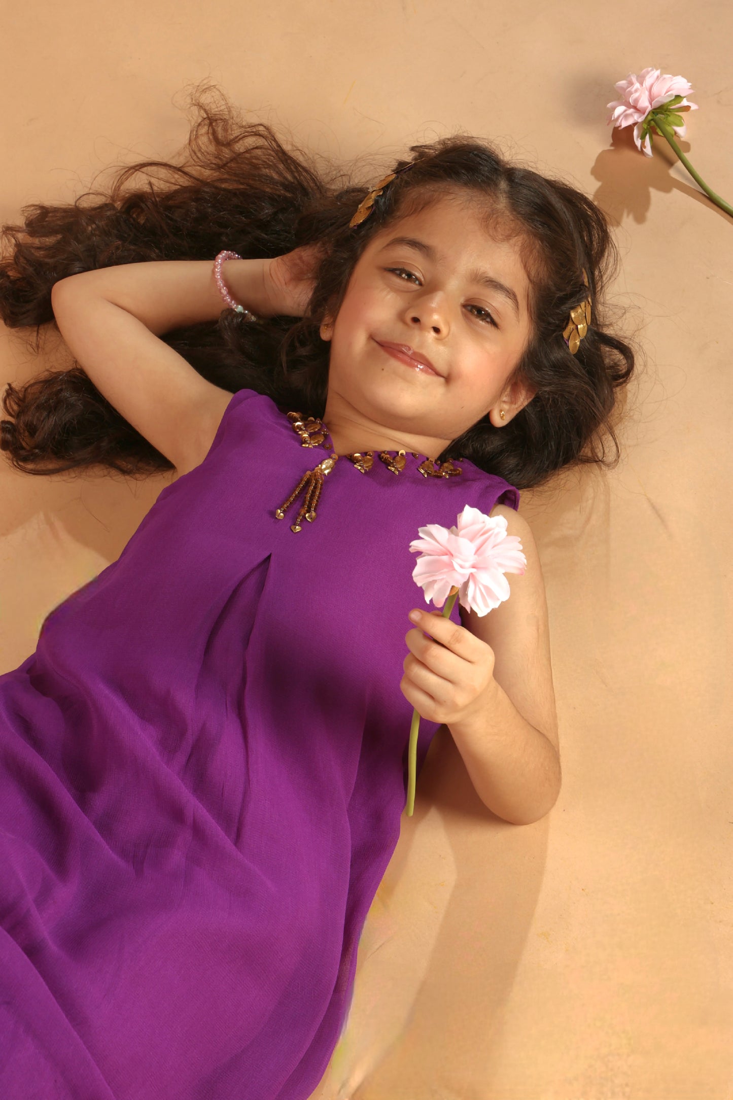 Baageecha Zinnia – Purple Kurta Set