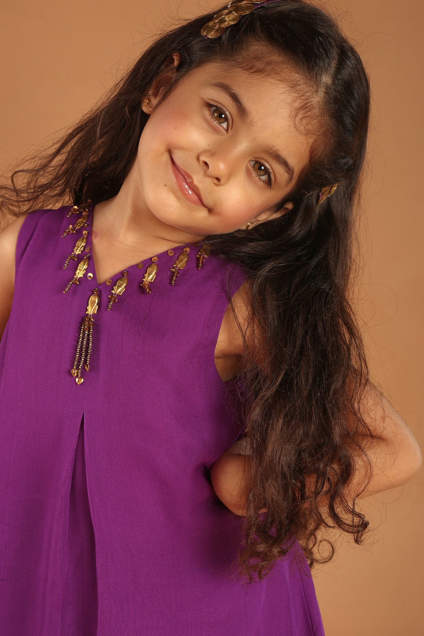Baageecha Zinnia – Purple Kurta Set