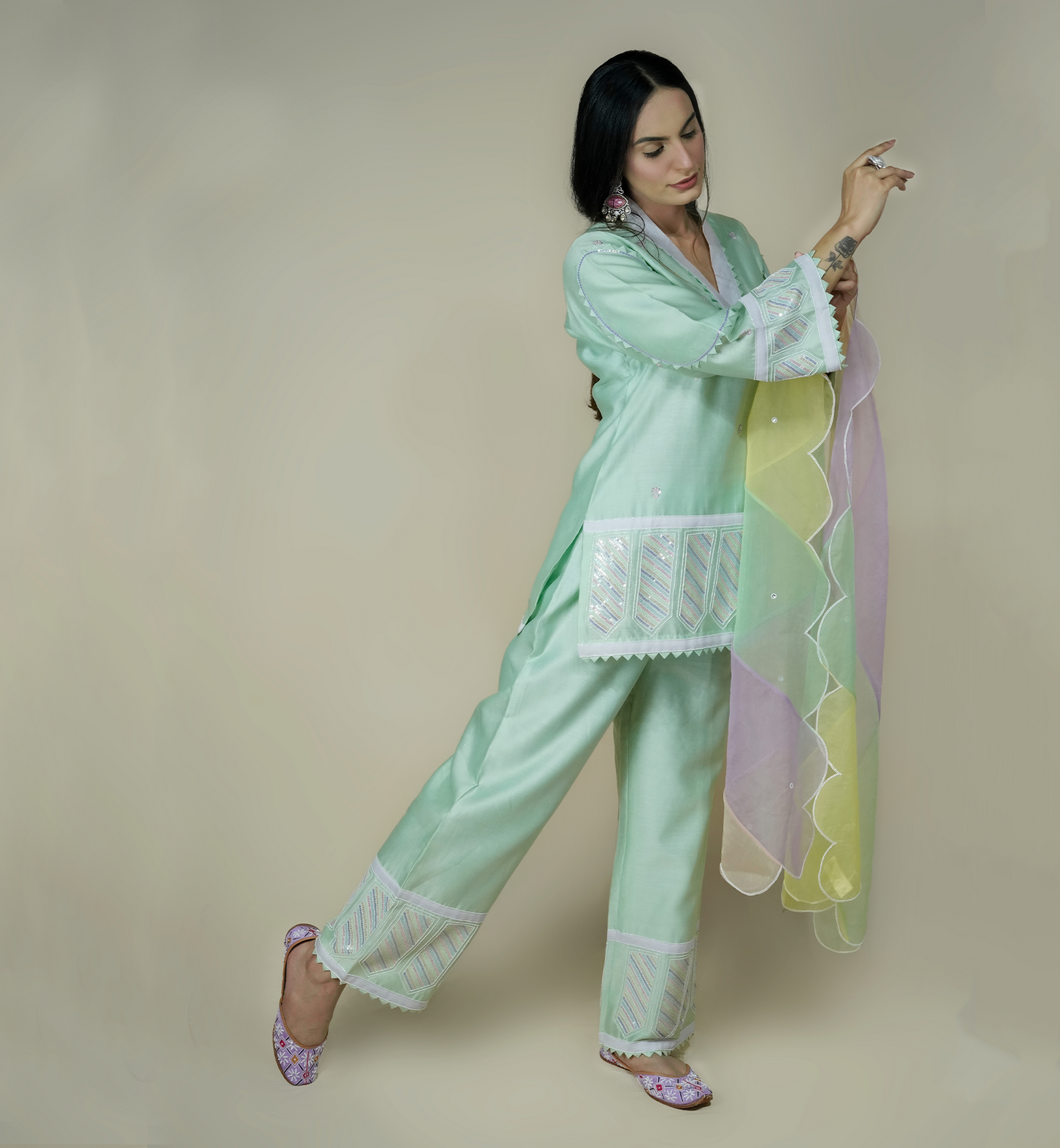 TRANQUIL GREEN SUIT SET