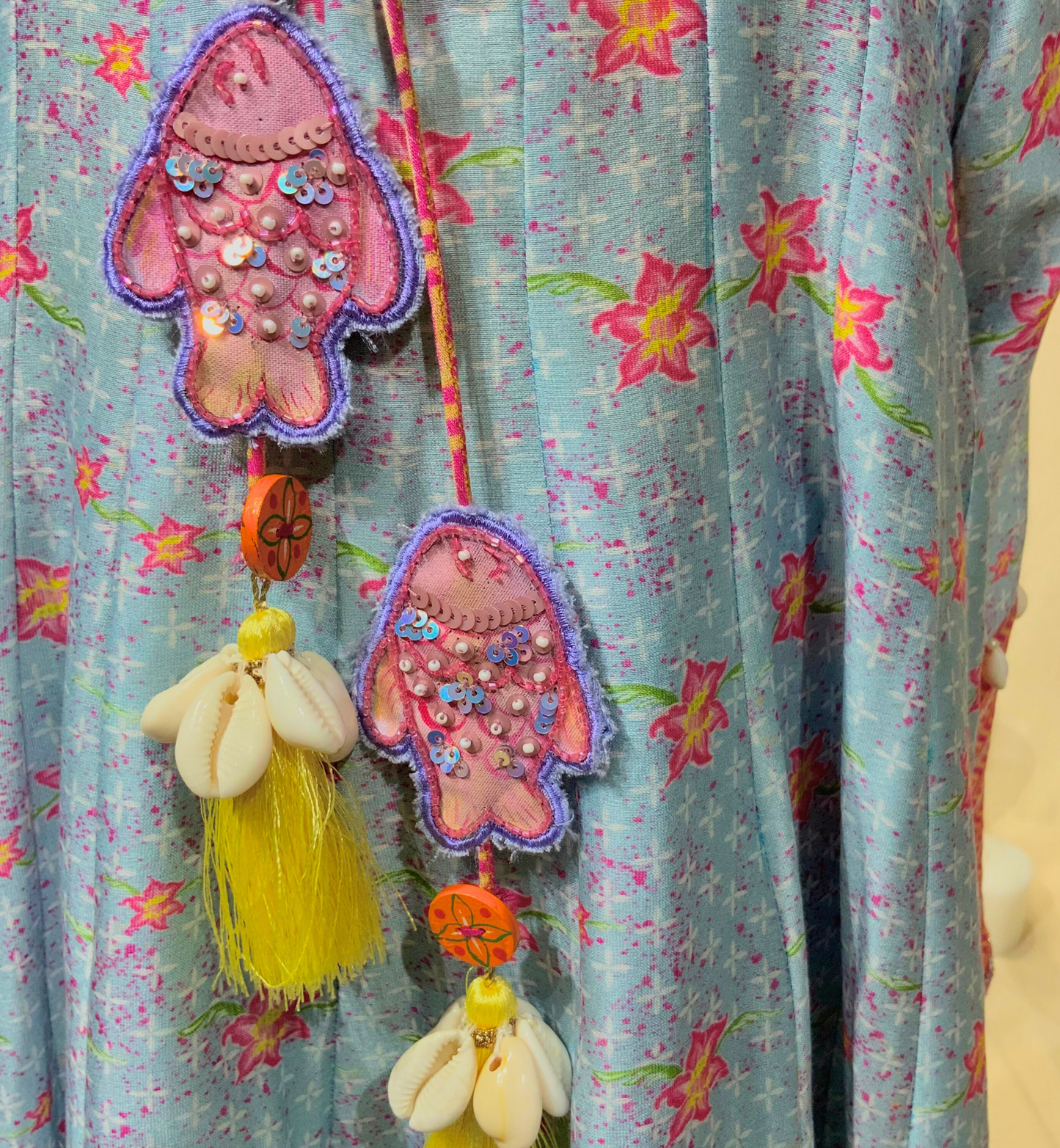 ANARKALI SET WITH FISH TASSELS