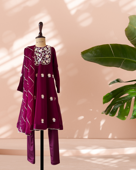 Madhubala Maroon