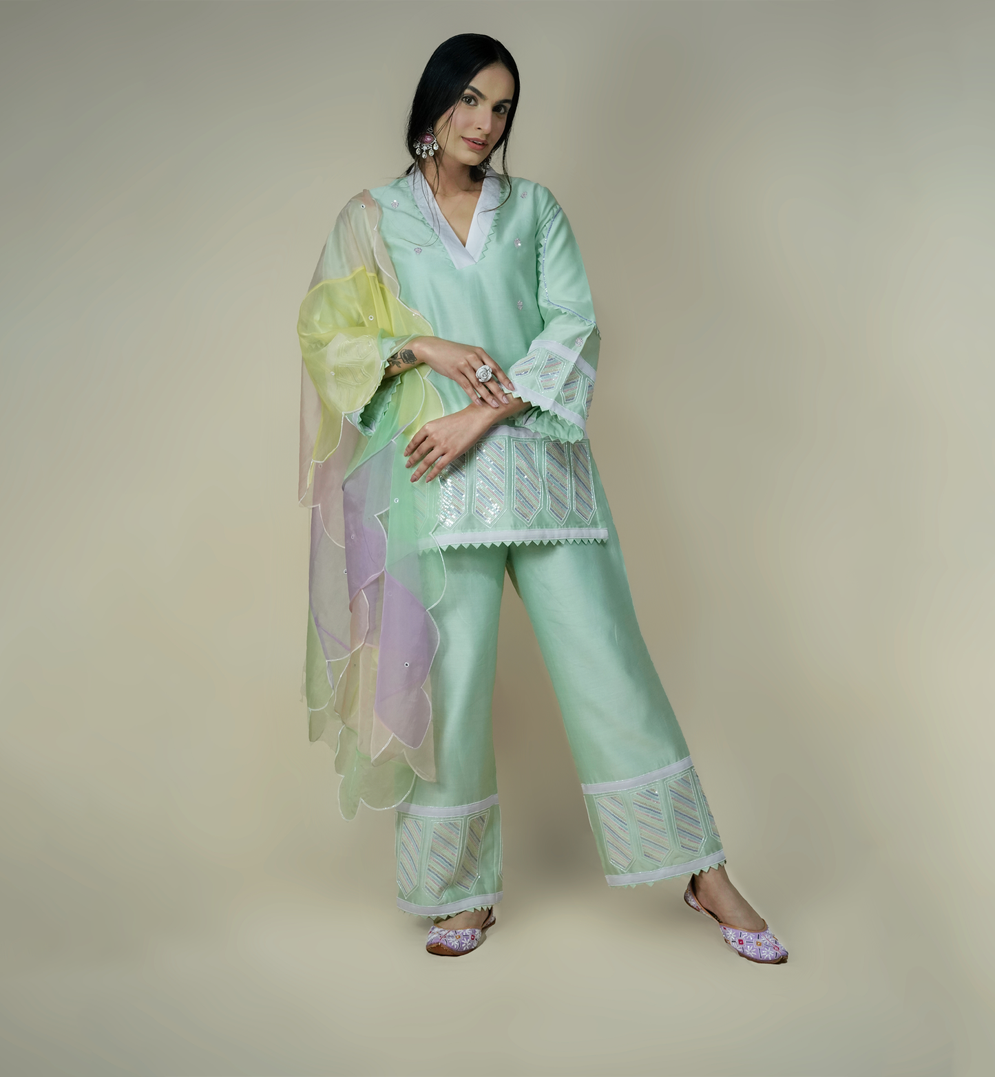 TRANQUIL GREEN SUIT SET