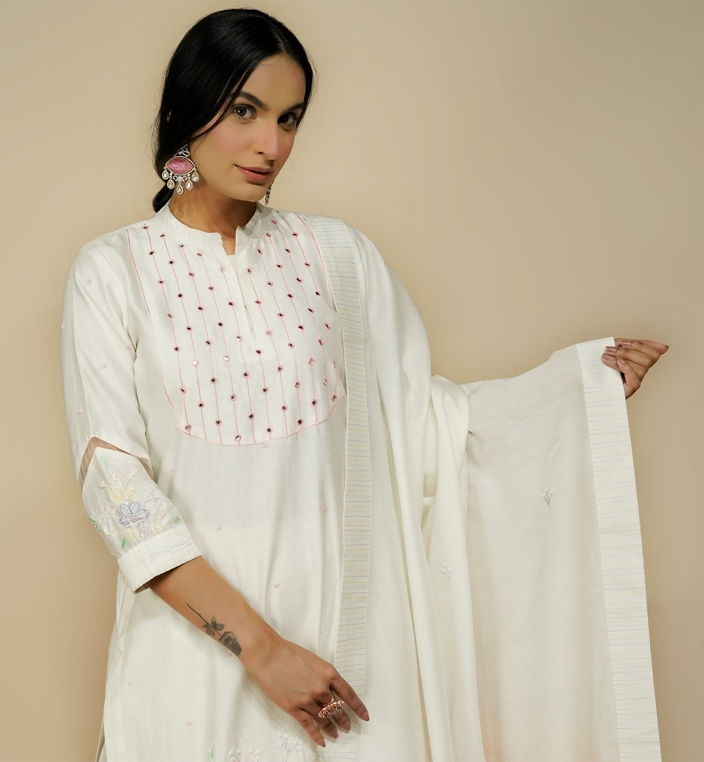 CLEMENT WHITE SUIT SET