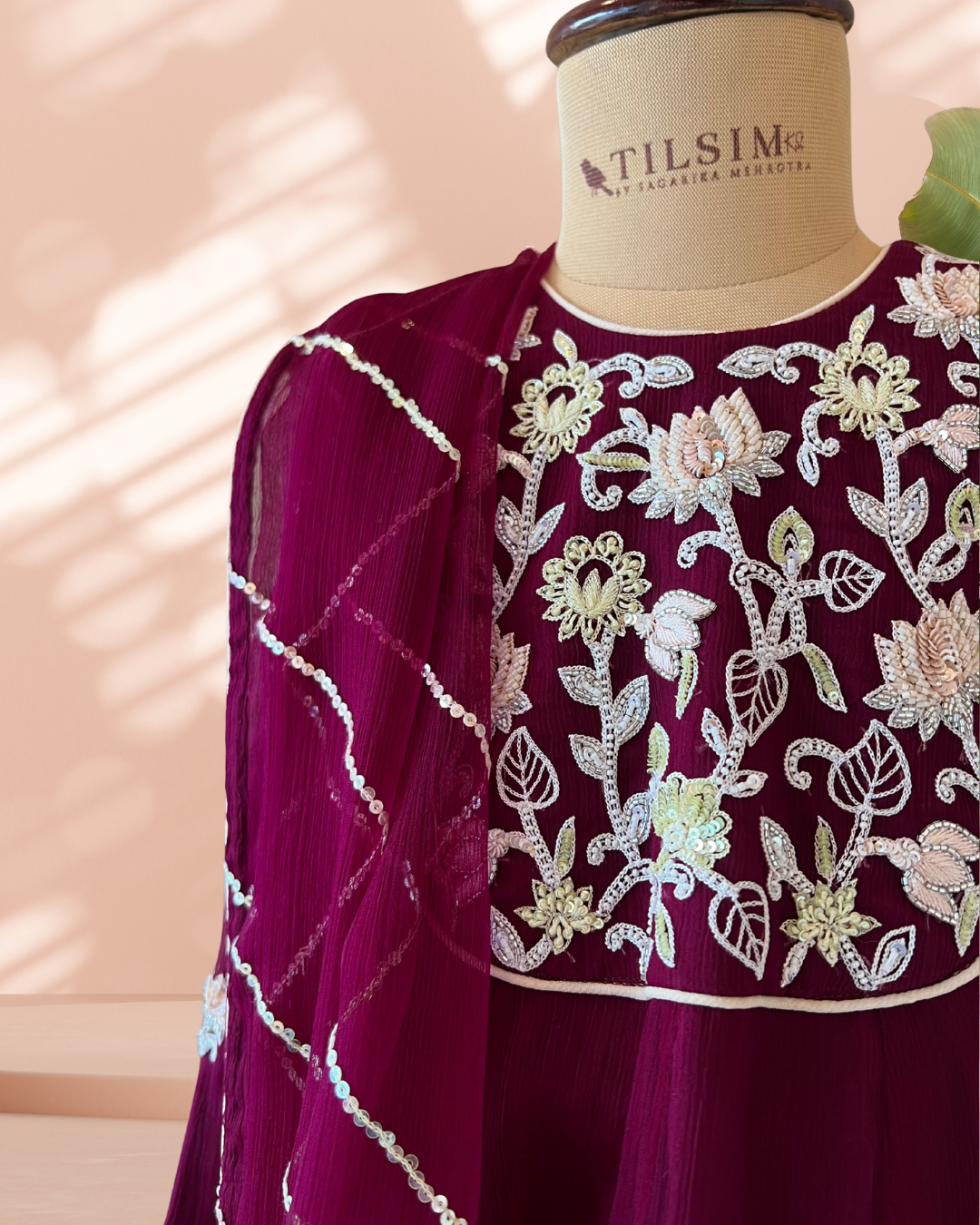 Madhubala Maroon