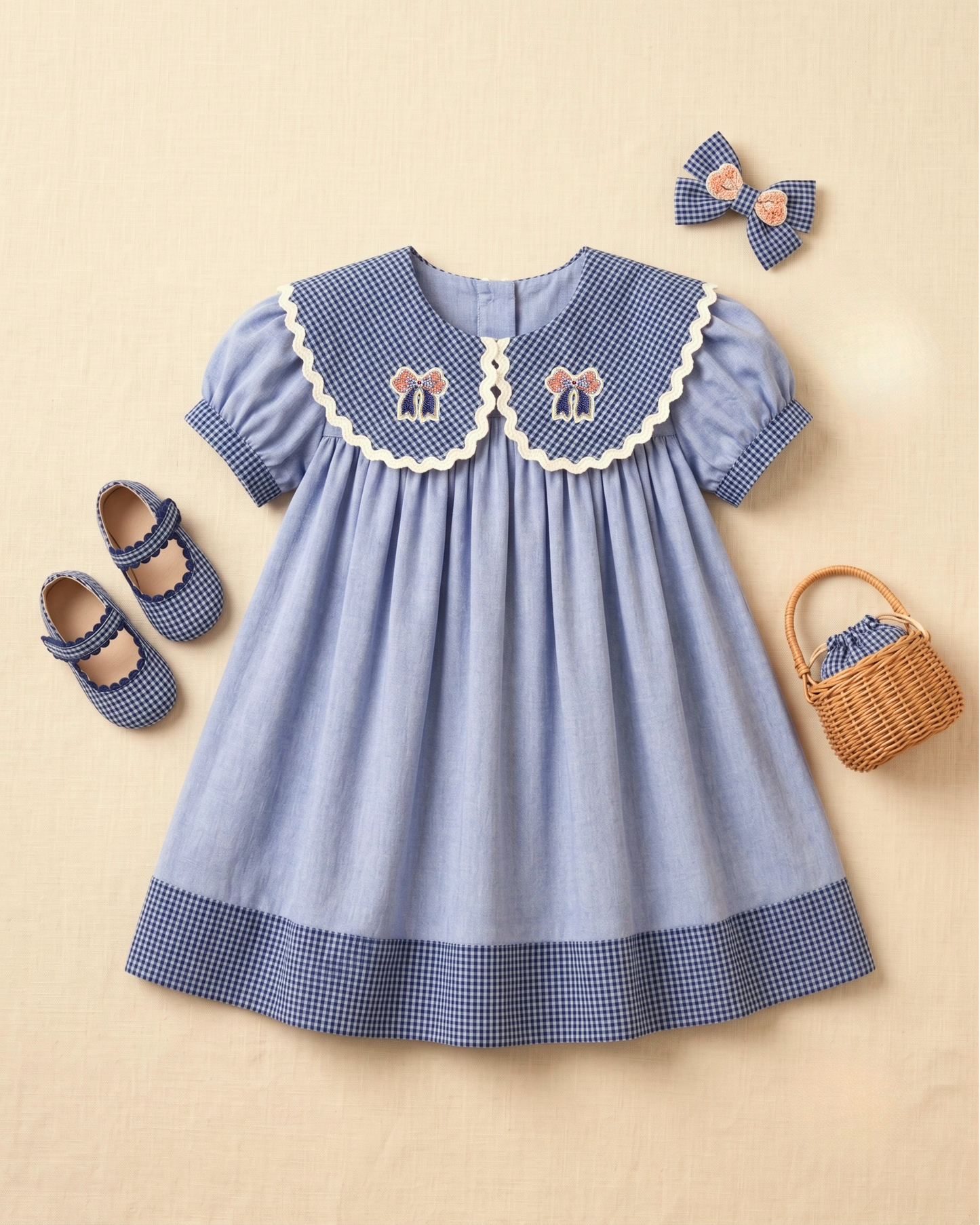 Gingham Bow Dress