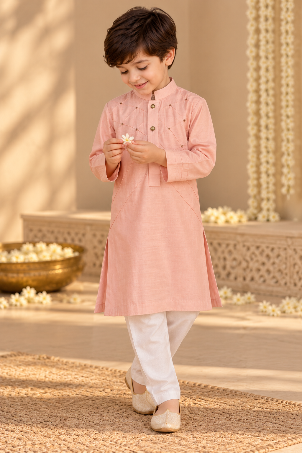 Gulabi Noor Kurta