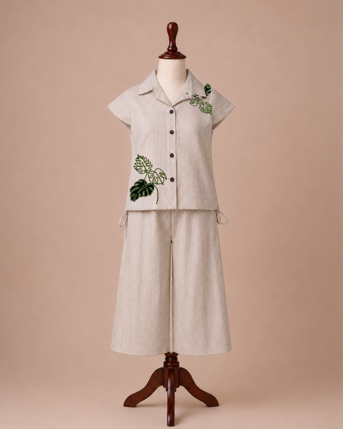 Stripe Palm Leaf Co-ord Set
