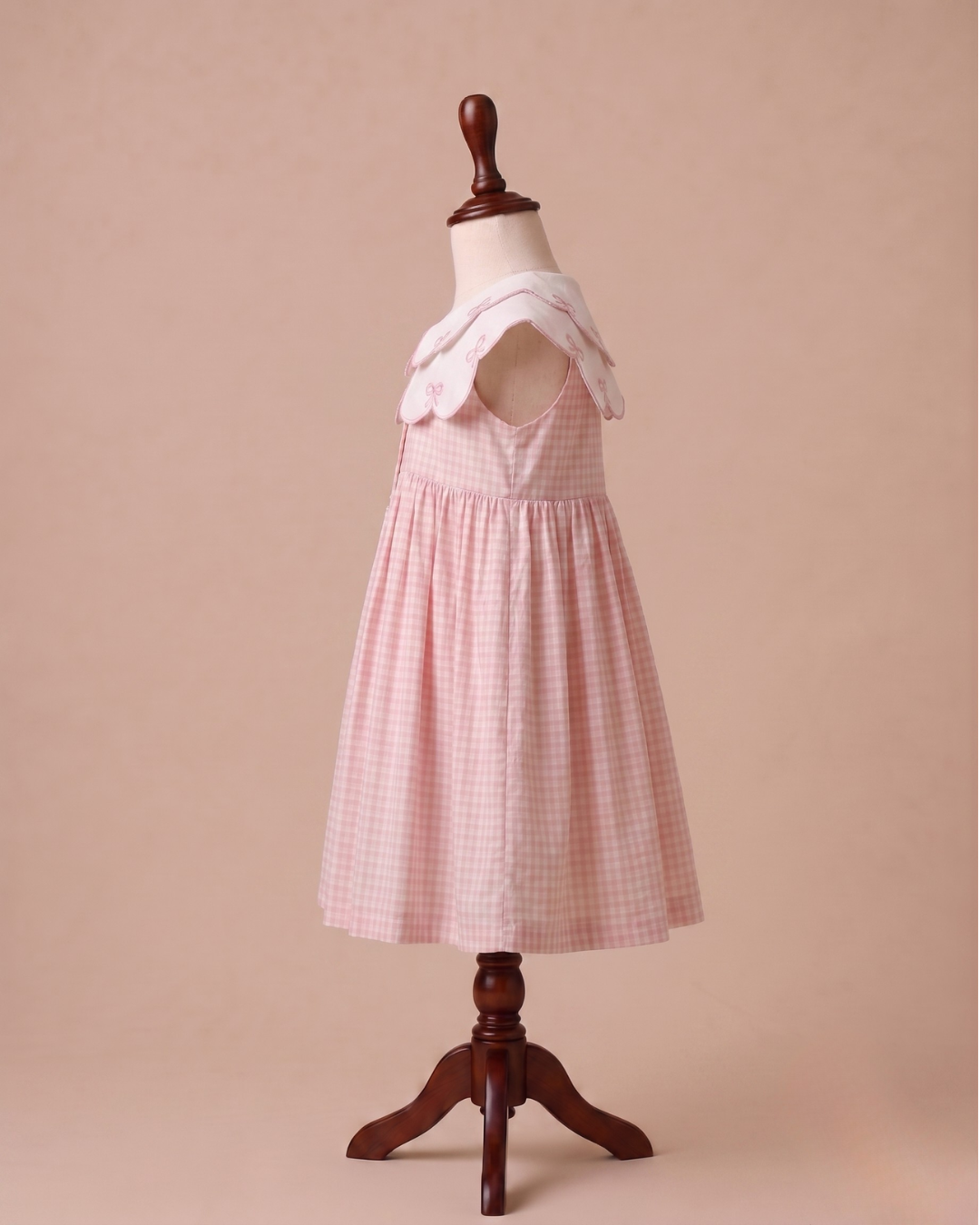 Blossom Bow Gingham Dress
