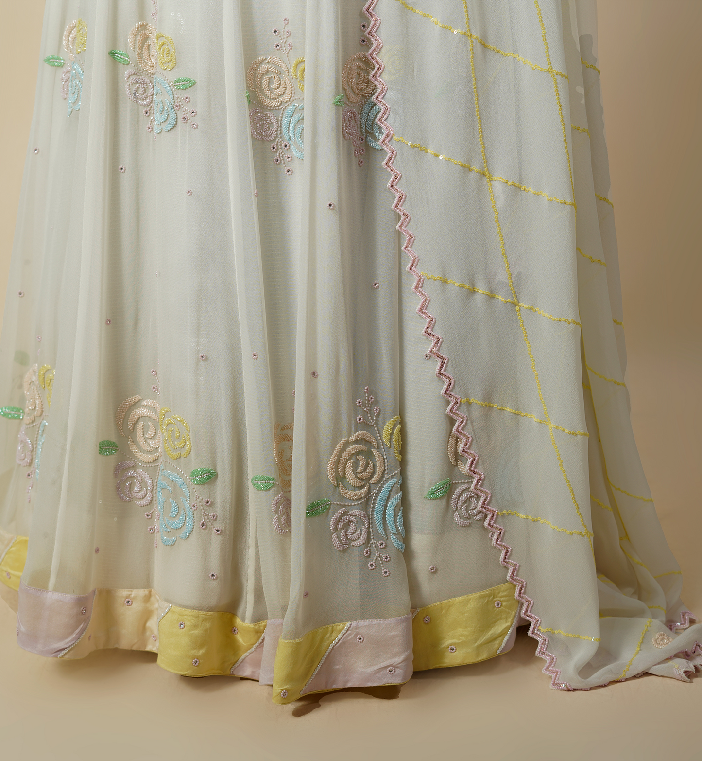 BLANCHE ROSE LEHENGA SET