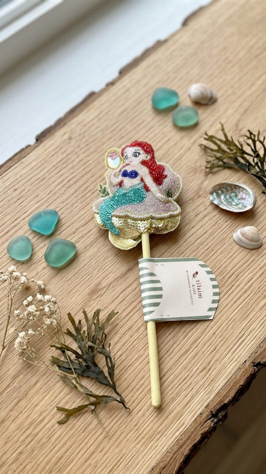 Coral Pearl Mermaid Wand