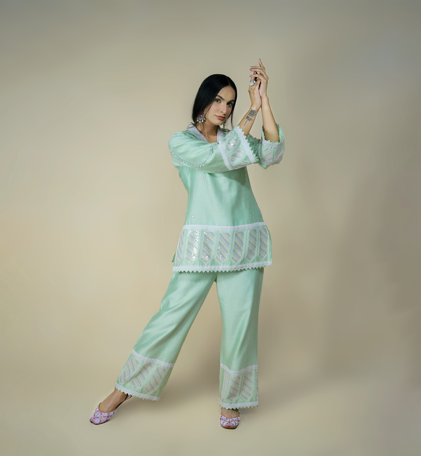 TRANQUIL GREEN SUIT SET