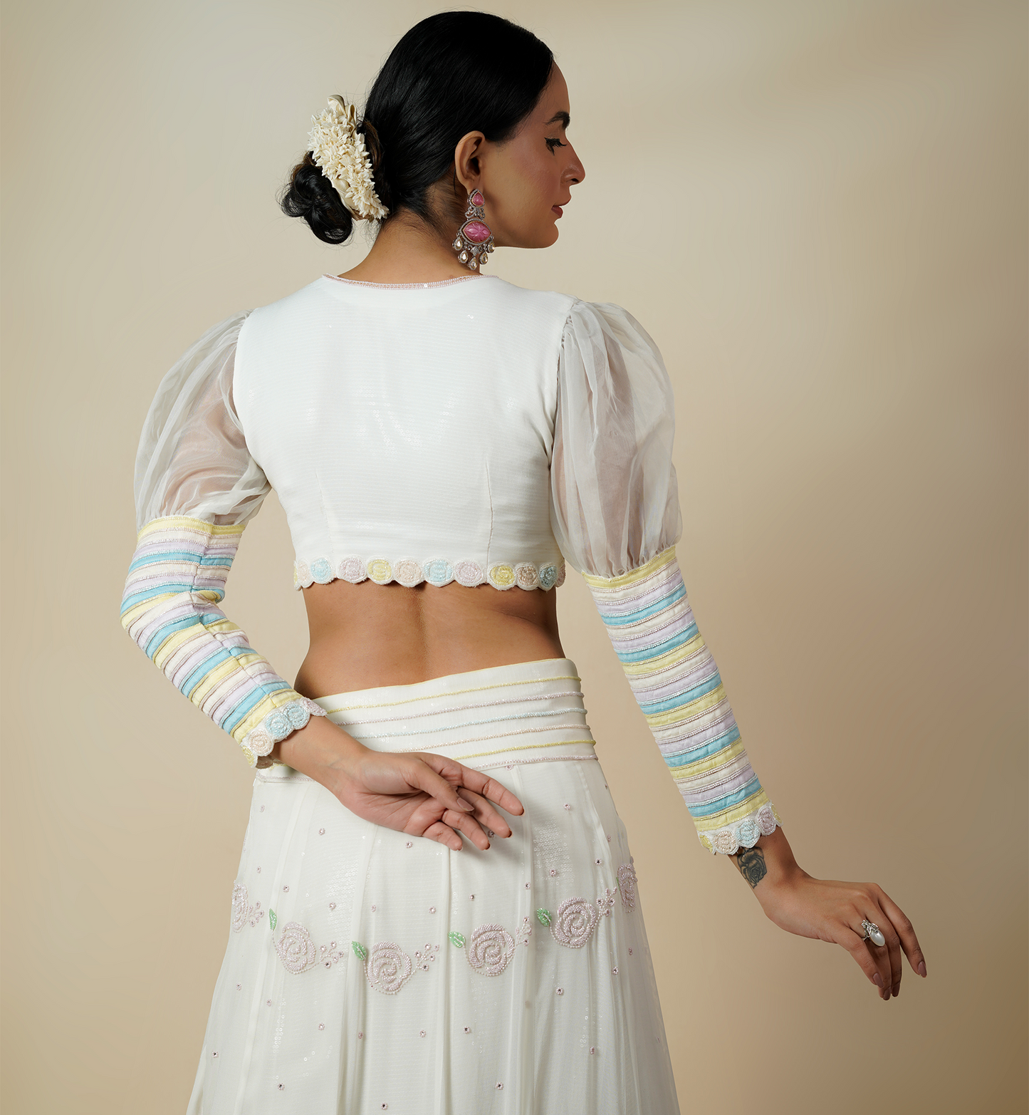 BLANCHE ROSE LEHENGA SET