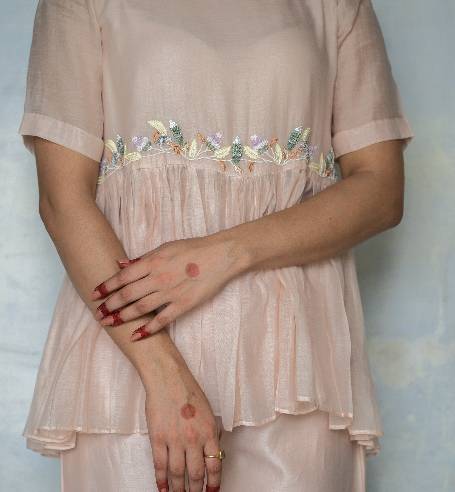 MEHER PEPLUM SUIT SET