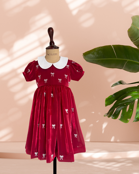 Red bow dress
