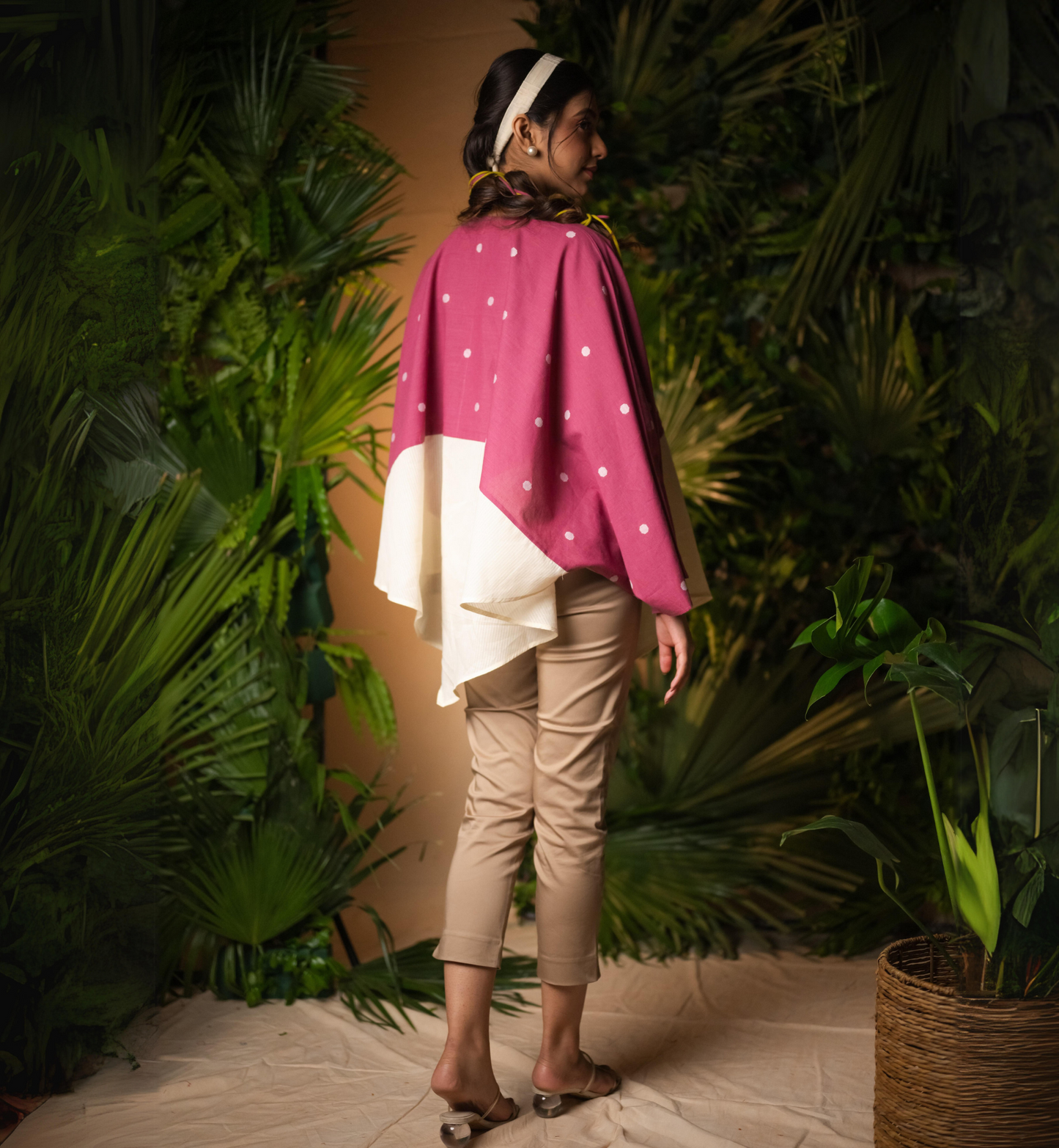 Orchid Dot Kaftan