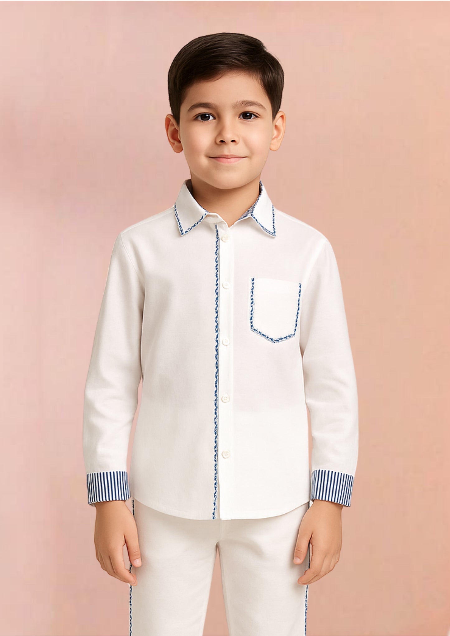 Crisscross White Shirt