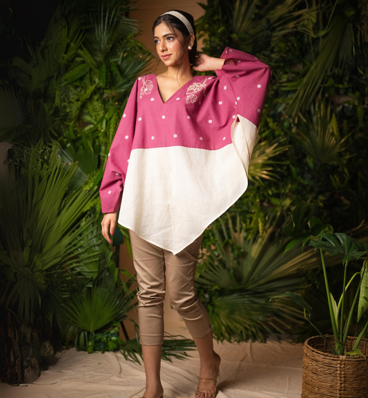 Orchid Dot Kaftan