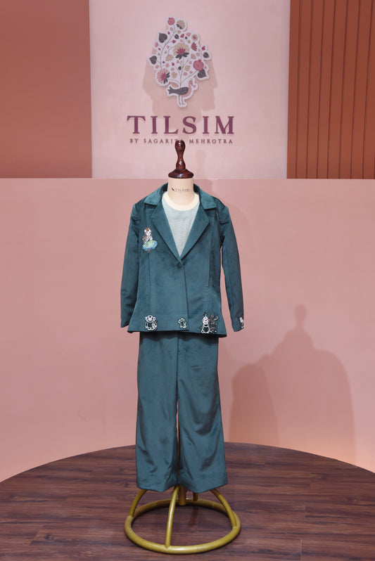 Frozen Patch Blazer Set