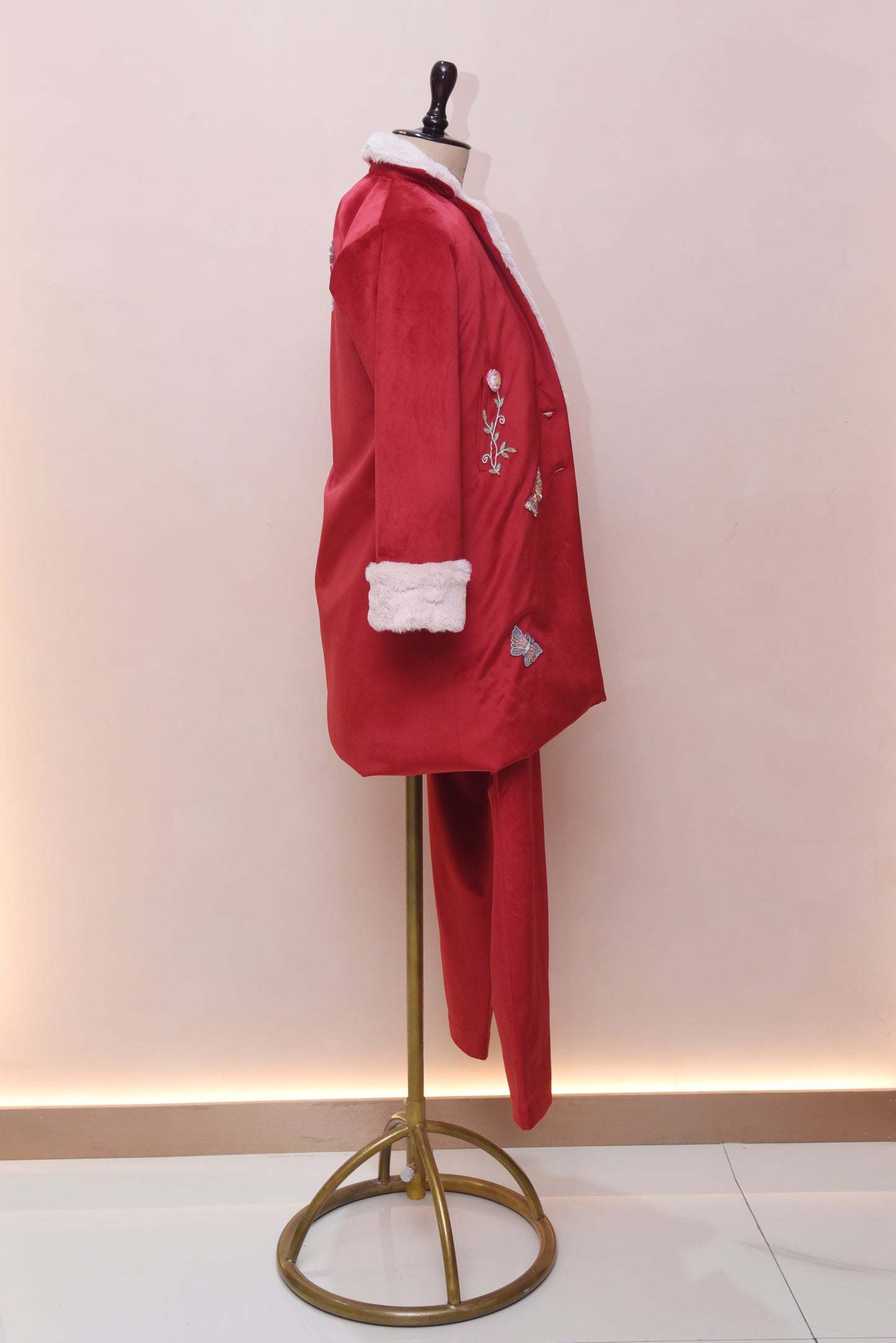 Christmas Butterfly Blazer Set