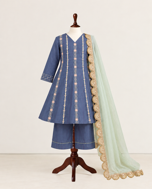 Neel Gul Kurta Set