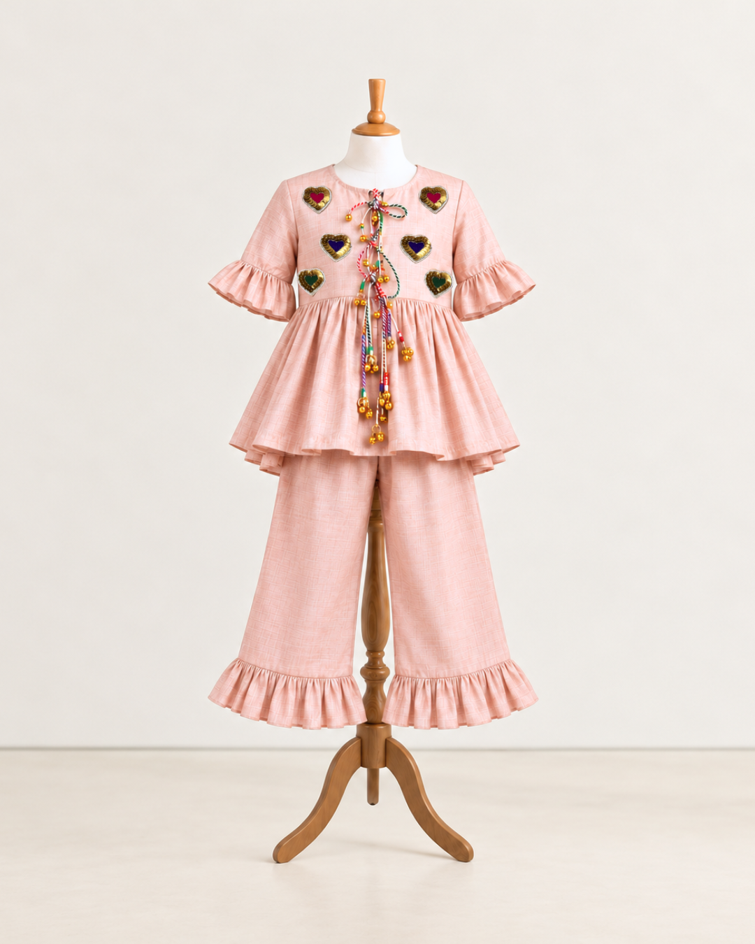Gulabi Dil Peplum Set