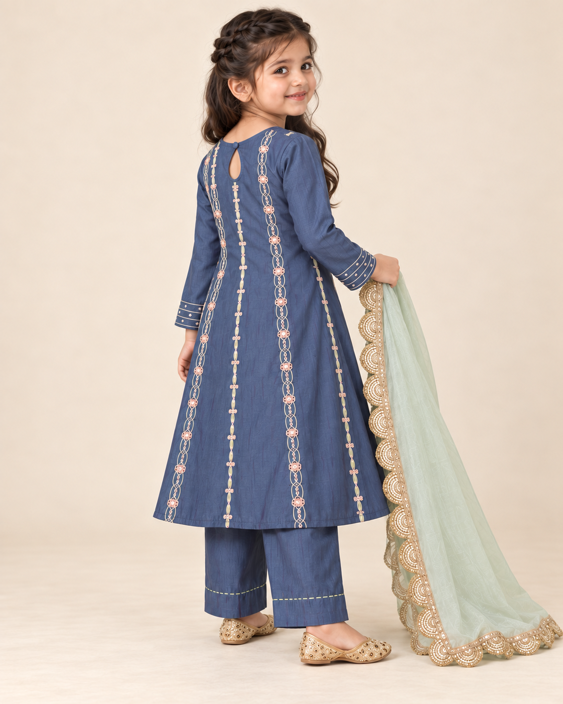 Neel Gul Kurta Set