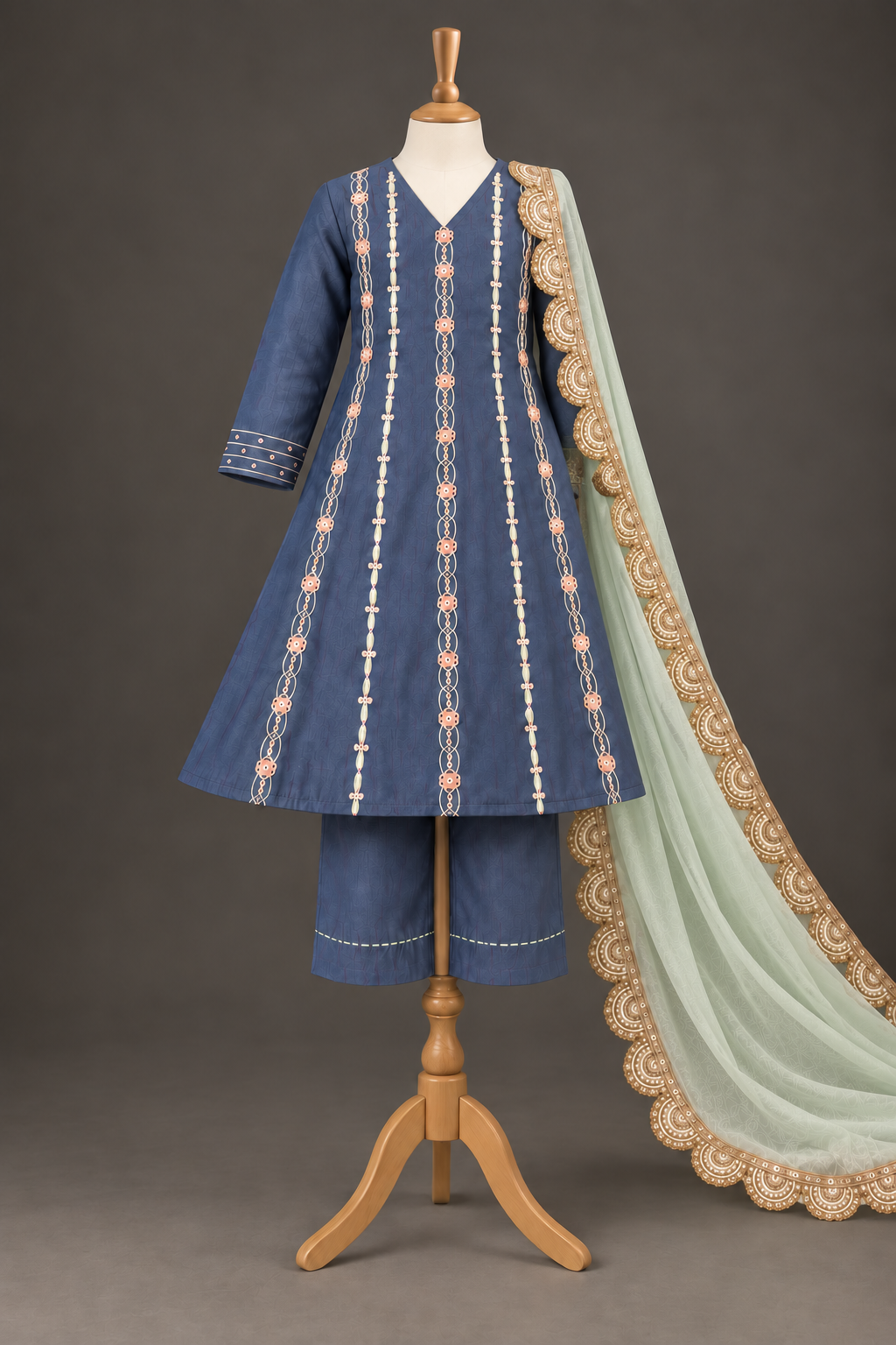 Neel Gul Kurta Set