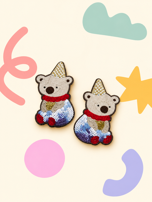 Teddy Twinkle Hair Clips