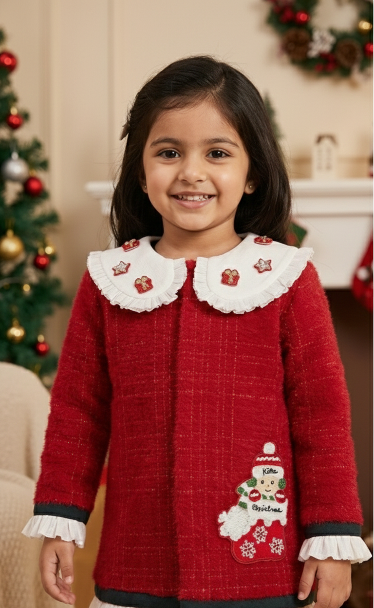 Christmas Tweed Dress