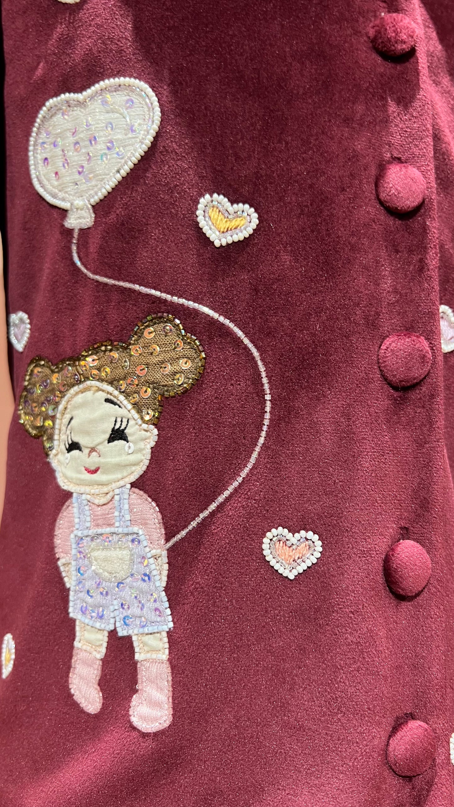 Berry Balloon Dress
