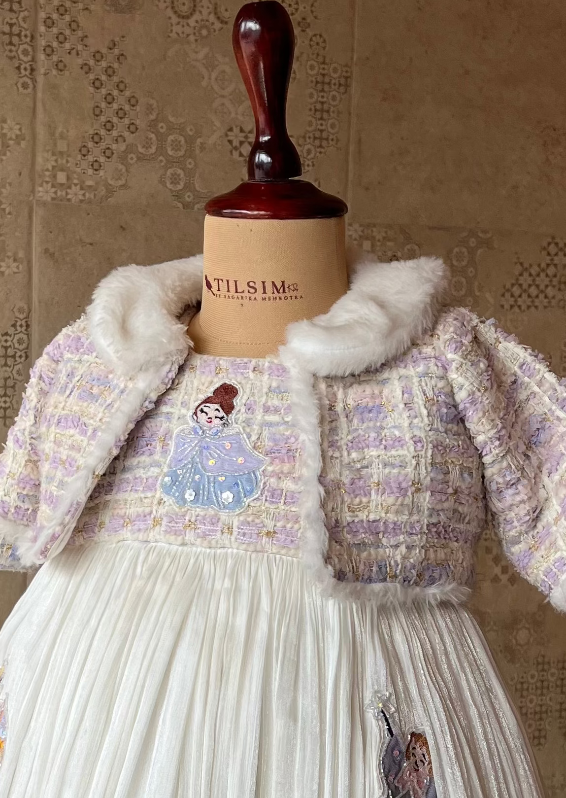 Classic tweed princess dress