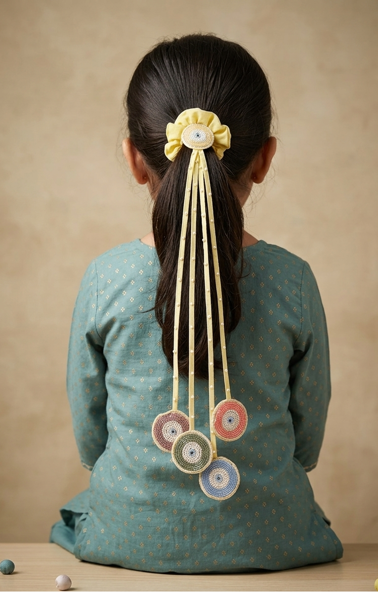 Phulkari Rang Scrunchie