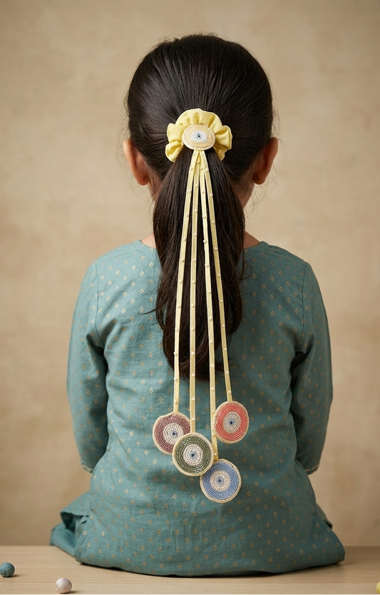 Phulkari Rang Scrunchie