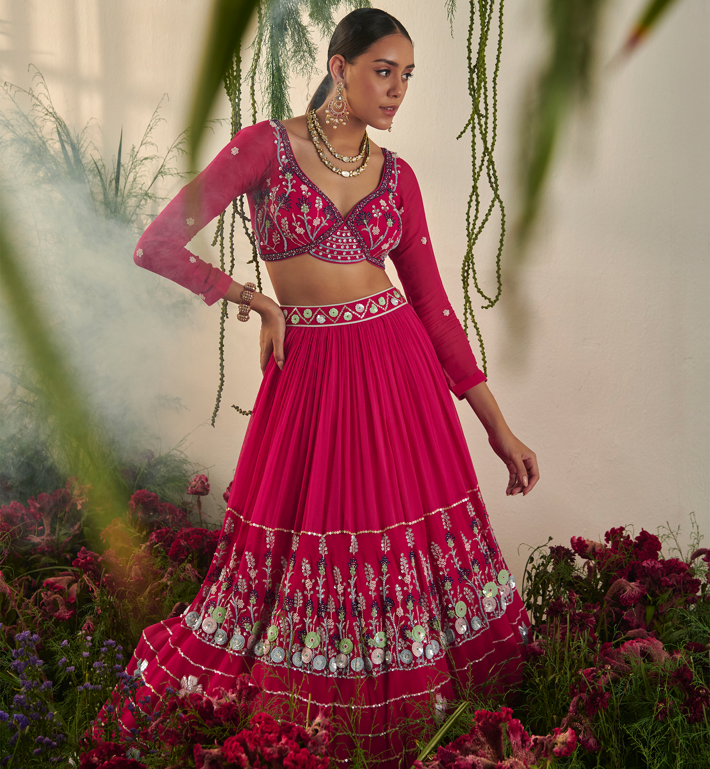 CARNATION LEHENGA SET