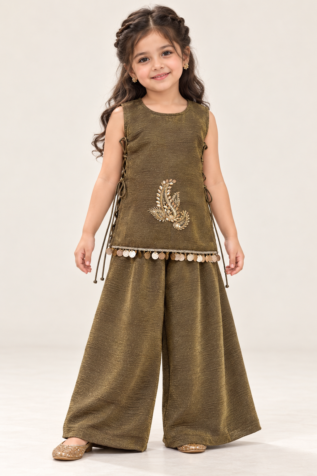 Sunehri Paisley Palazzo Set