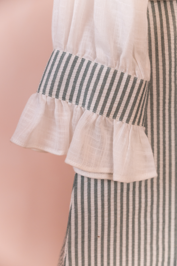 Evergreen Stripes Dress