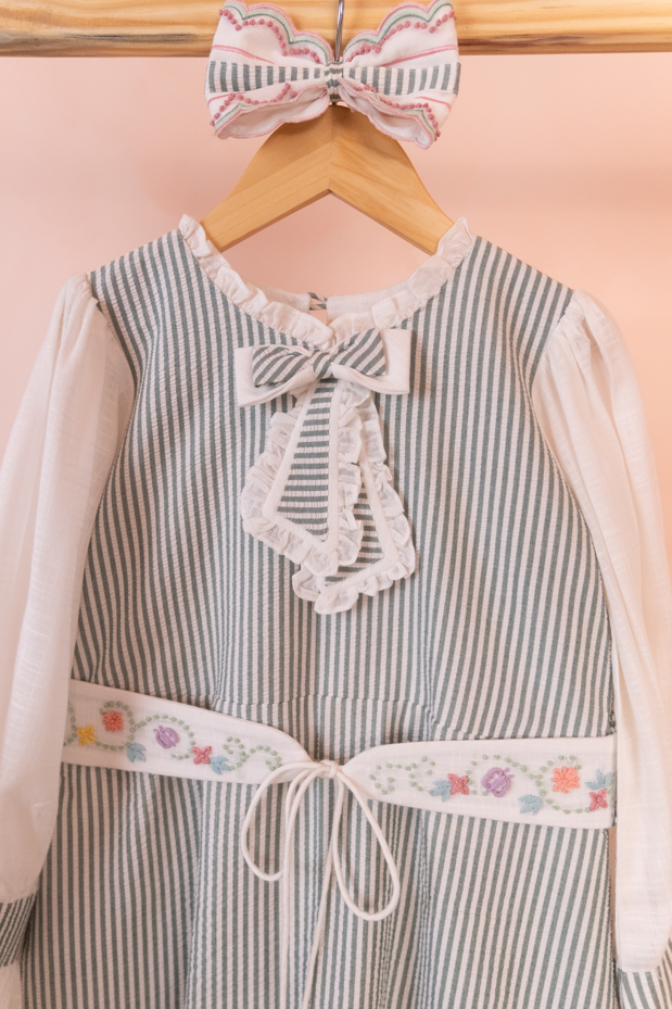 Evergreen Stripes Dress
