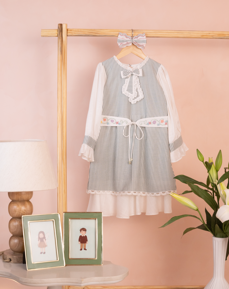 Evergreen Stripes Dress
