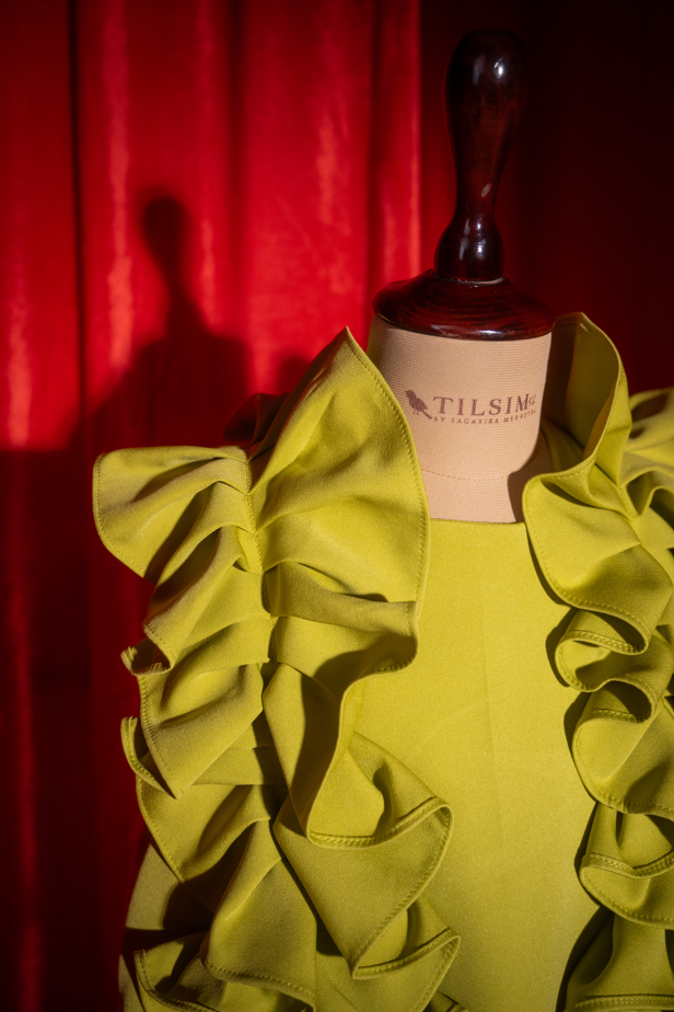 Green Ruffle Dress