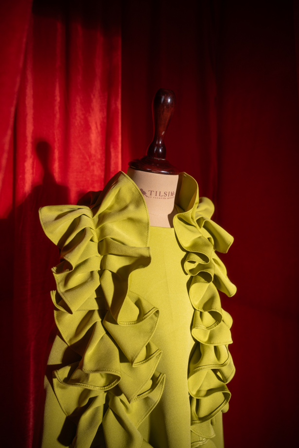 Green Ruffle Dress