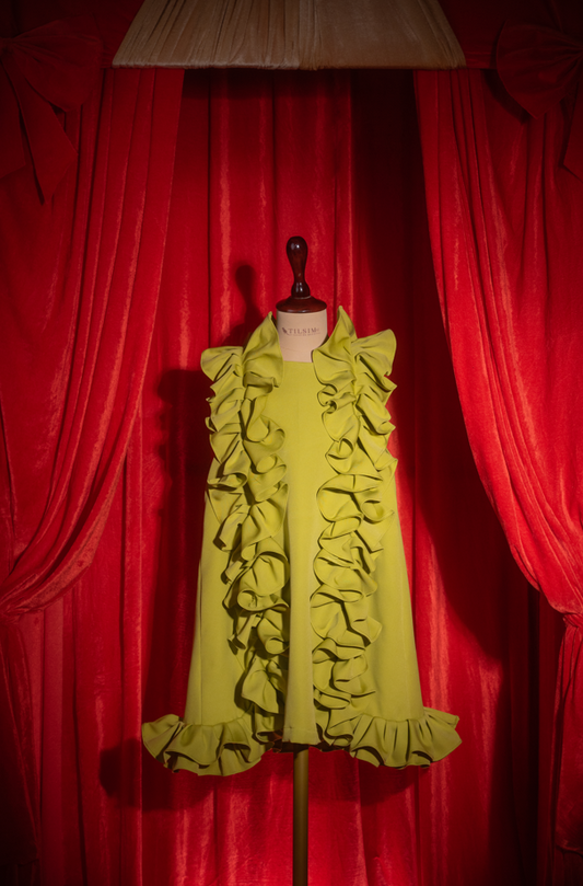 Green Ruffle Dress